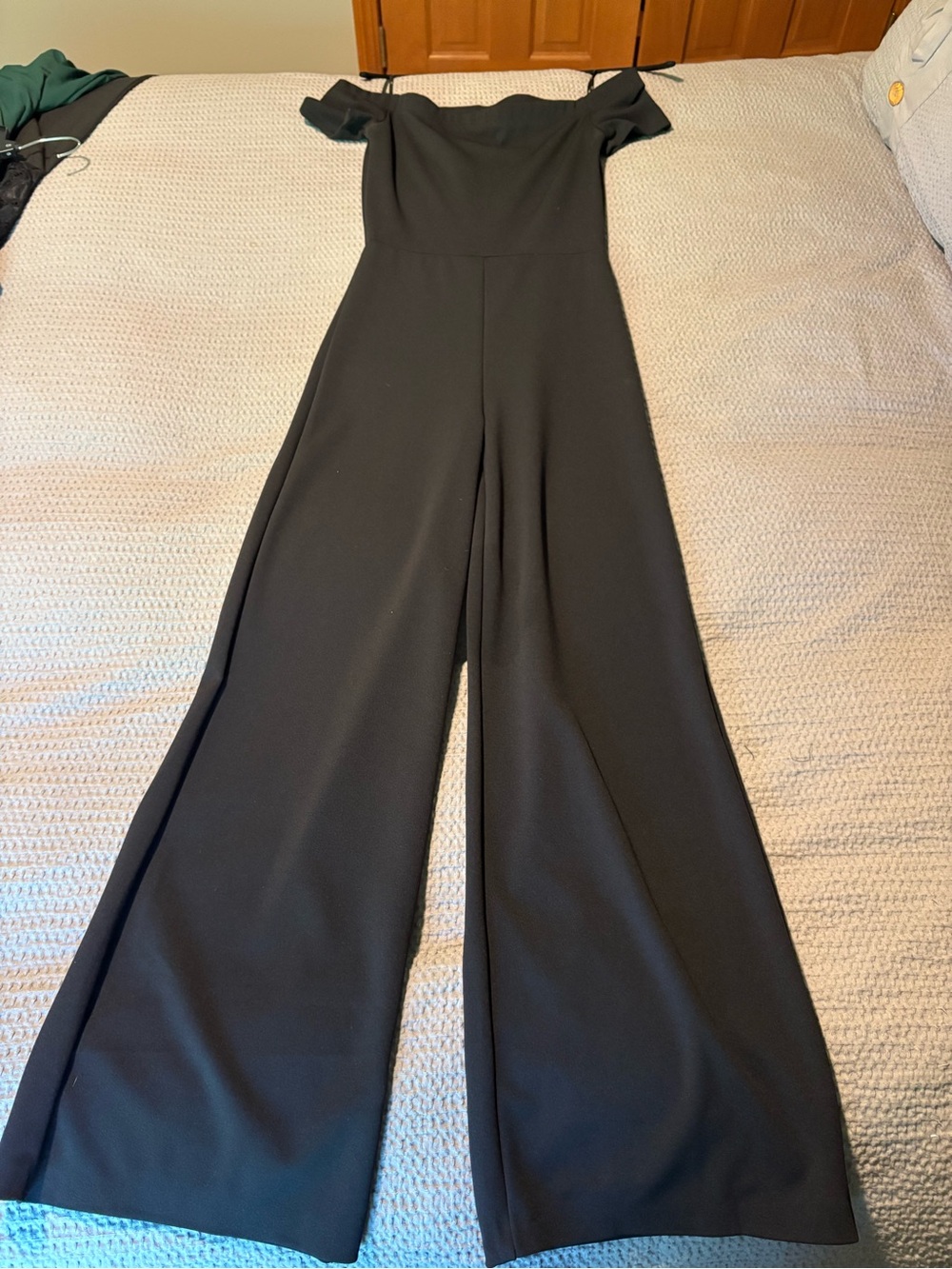Lulus Black Wide-Leg Off-Shoulder Jumpsuit